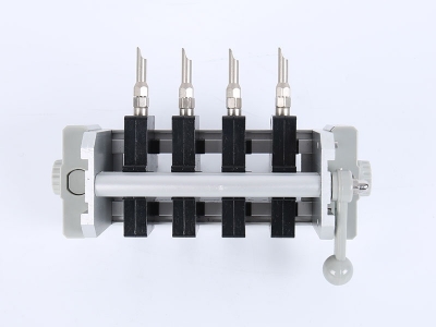 HH2019A單相偏心輪背出線(xiàn)表座（4滑塊-120、125孔距，M6-螺桿）