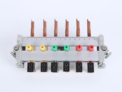 HH2018B三相鋁合金下出線(xiàn)表座（6滑塊,8滑塊，碲銅表棒，180、200孔距，200A大電流，M8螺桿）